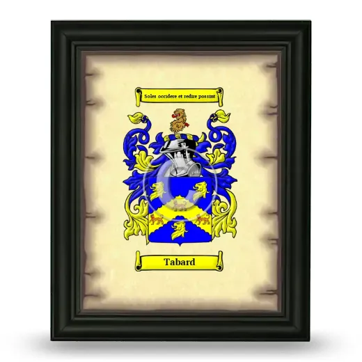 Tabard Coat of Arms Framed - Black