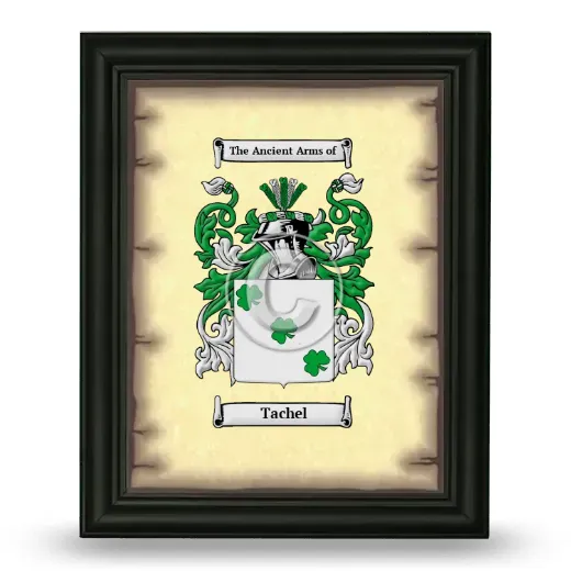 Tachel Coat of Arms Framed - Black