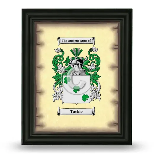 Tackle Coat of Arms Framed - Black
