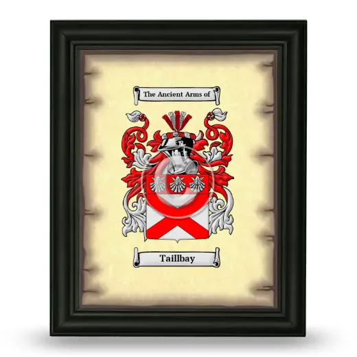 Taillbay Coat of Arms Framed - Black
