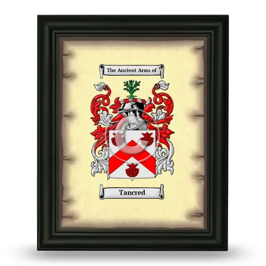 Tancred Coat of Arms Framed - Black