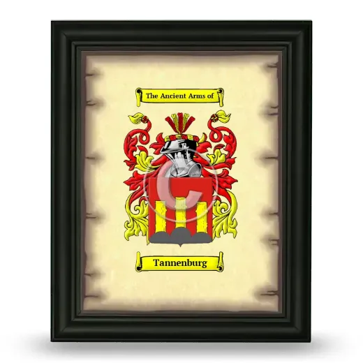 Tannenburg Coat of Arms Framed - Black