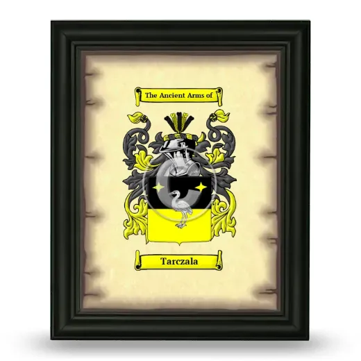 Tarczala Coat of Arms Framed - Black