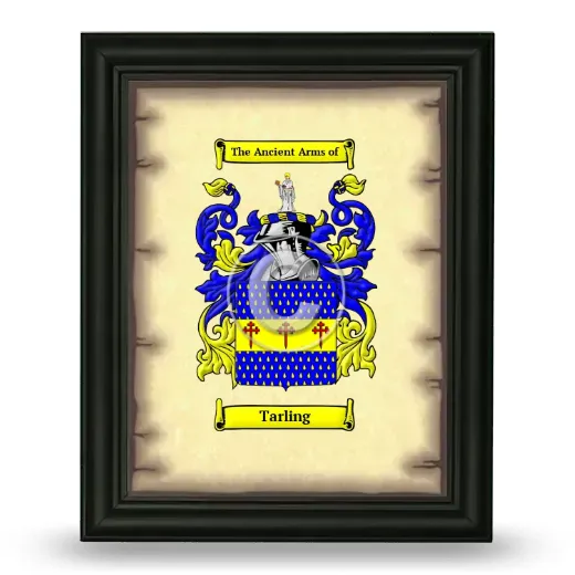 Tarling Coat of Arms Framed - Black