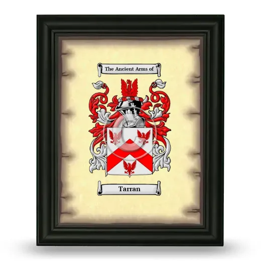 Tarran Coat of Arms Framed - Black