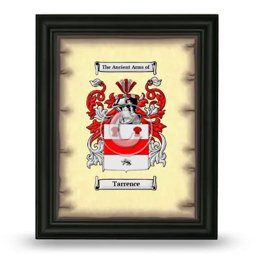 Tarrence Coat of Arms Framed - Black
