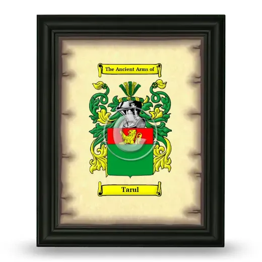 Tarul Coat of Arms Framed - Black