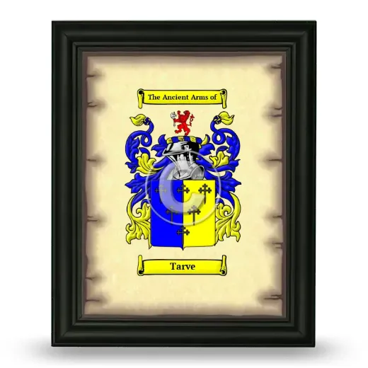 Tarve Coat of Arms Framed - Black