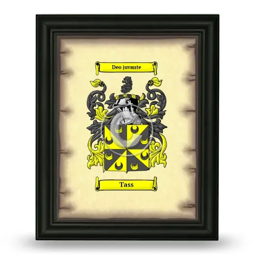 Tass Coat of Arms Framed - Black