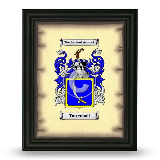 Tattenhall Coat of Arms Framed - Black