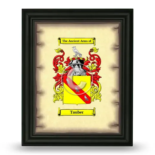 Tauber Coat of Arms Framed - Black