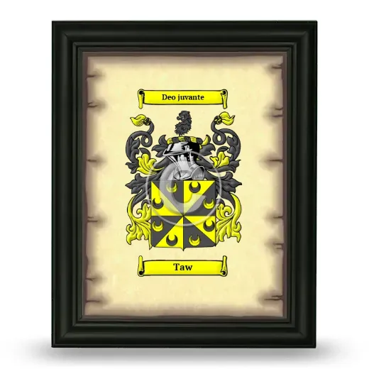 Taw Coat of Arms Framed - Black