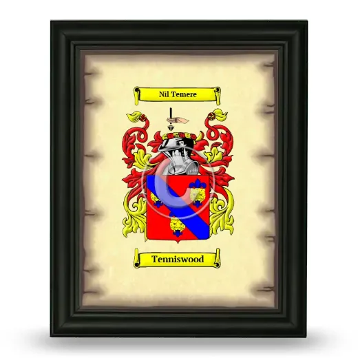 Tenniswood Coat of Arms Framed - Black