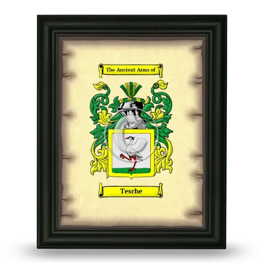 Tesche Coat of Arms Framed - Black