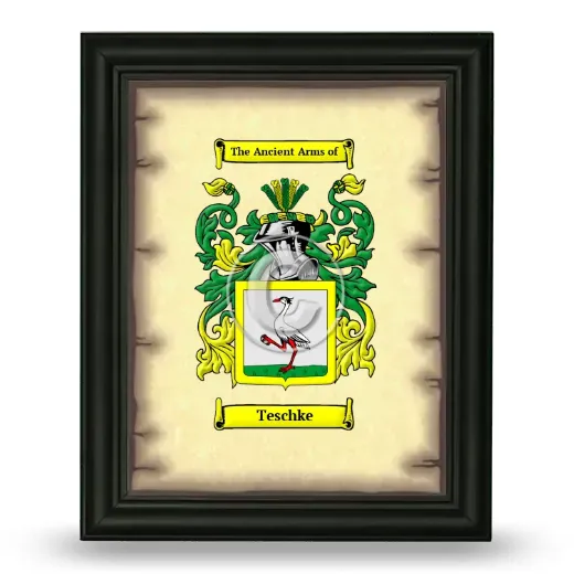 Teschke Coat of Arms Framed - Black