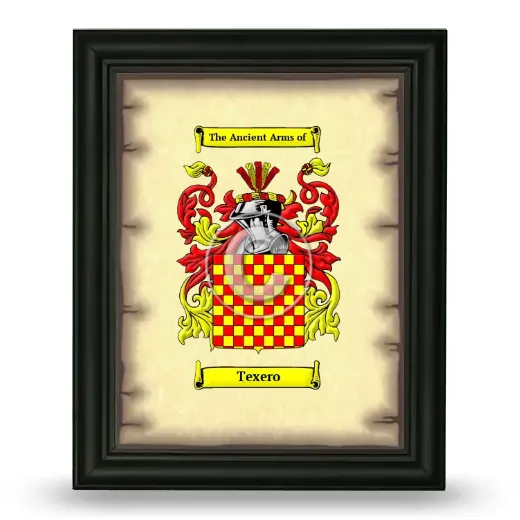 Texero Coat of Arms Framed - Black