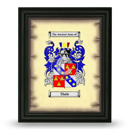 Thals Coat of Arms Framed - Black