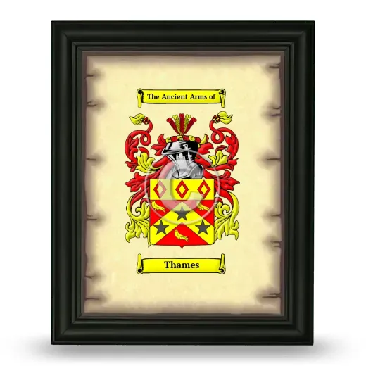 Thames Coat of Arms Framed - Black