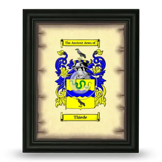 Thiede Coat of Arms Framed - Black