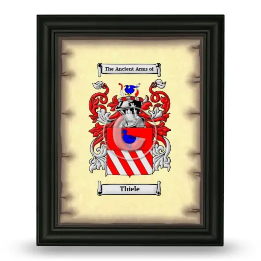 Thiele Coat of Arms Framed - Black