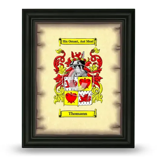 Thomann Coat of Arms Framed - Black