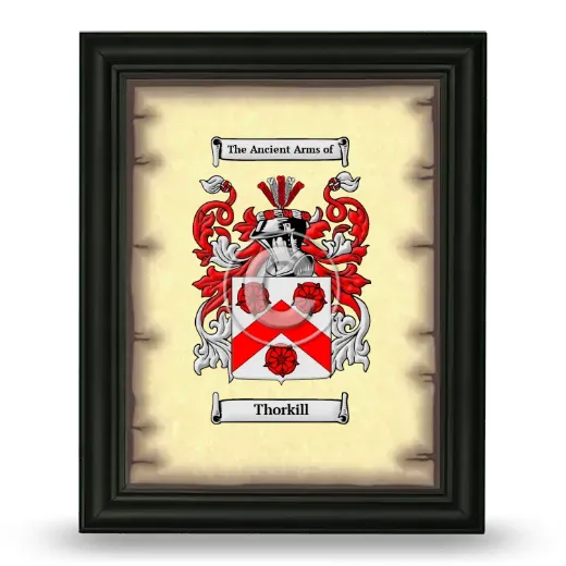 Thorkill Coat of Arms Framed - Black