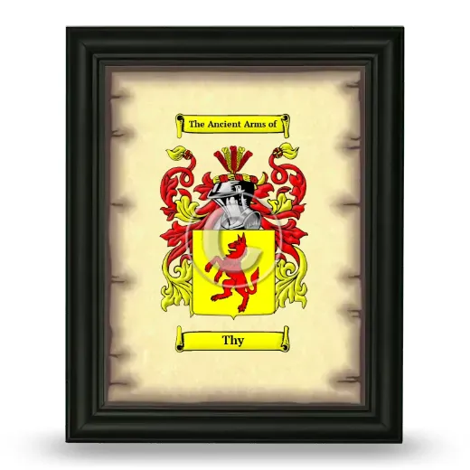 Thy Coat of Arms Framed - Black
