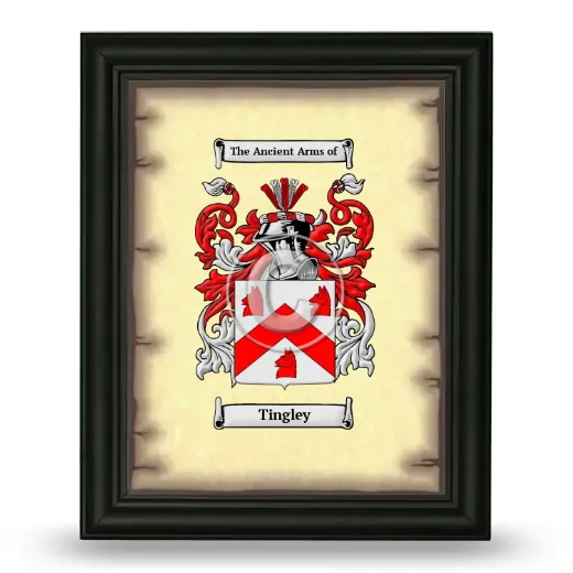 Tingley Coat of Arms Framed - Black