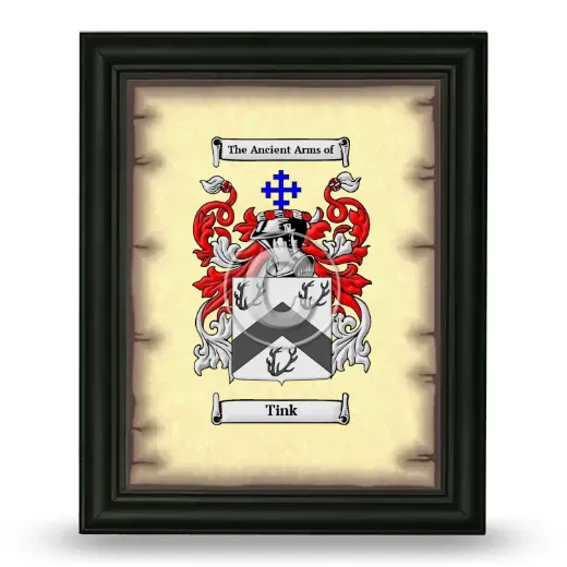 Tink Coat of Arms Framed - Black