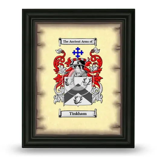 Tinkham Coat of Arms Framed - Black