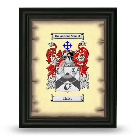 Tinky Coat of Arms Framed - Black