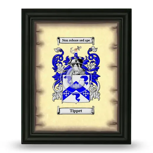 Tippet Coat of Arms Framed - Black
