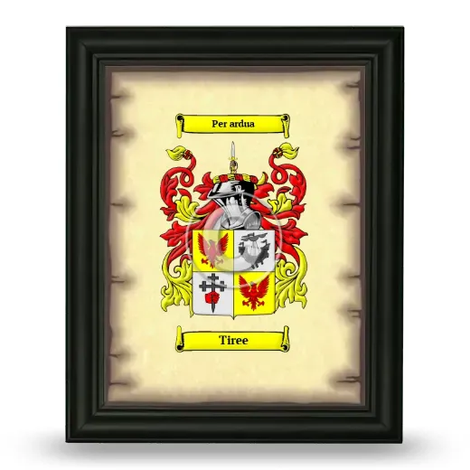 Tiree Coat of Arms Framed - Black