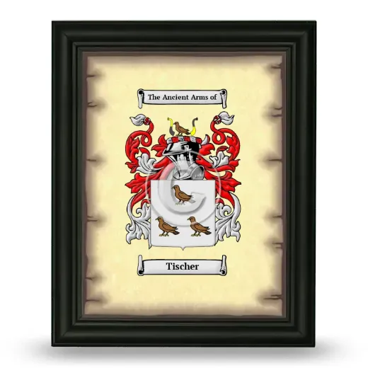 Tischer Coat of Arms Framed - Black