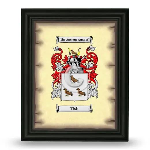 Tish Coat of Arms Framed - Black