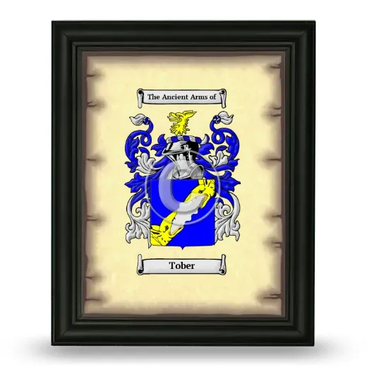 Tober Coat of Arms Framed - Black