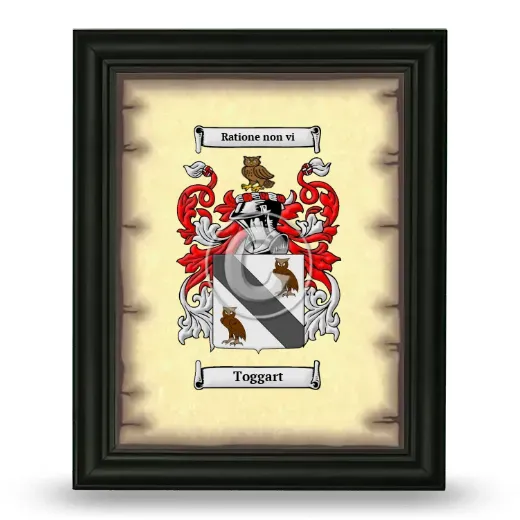 Toggart Coat of Arms Framed - Black