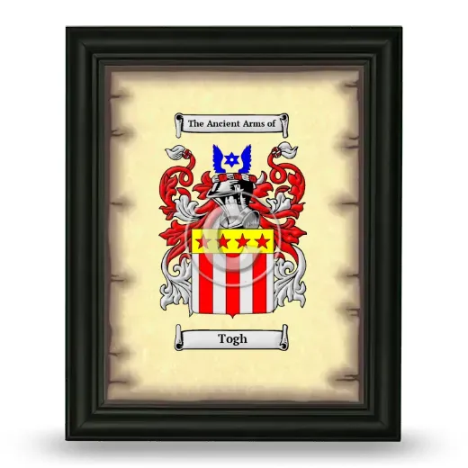 Togh Coat of Arms Framed - Black