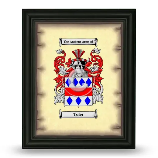 Toler Coat of Arms Framed - Black