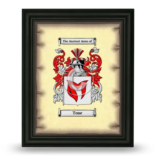 Tone Coat of Arms Framed - Black
