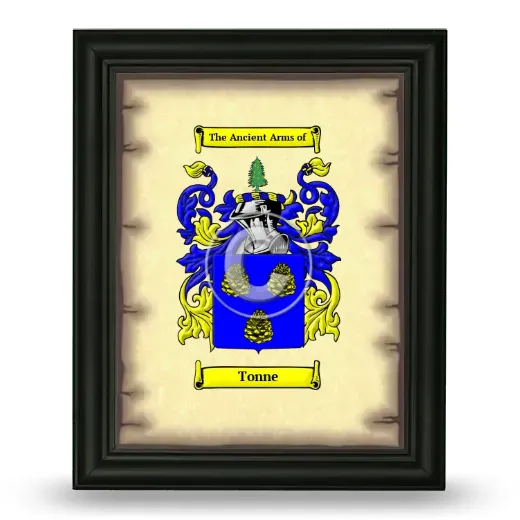 Tonne Coat of Arms Framed - Black