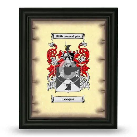 Tooque Coat of Arms Framed - Black