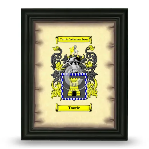 Toorie Coat of Arms Framed - Black
