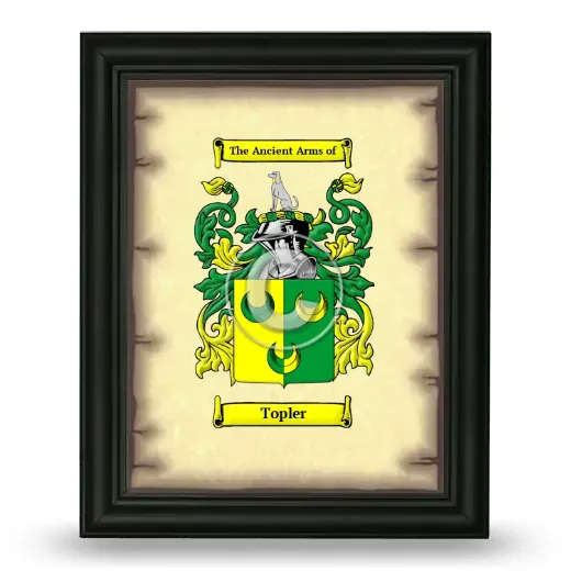 Topler Coat of Arms Framed - Black