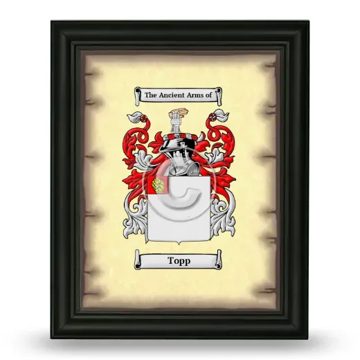 Topp Coat of Arms Framed - Black