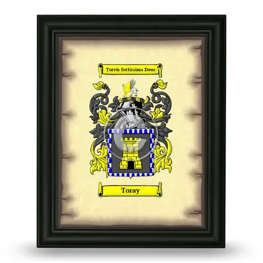 Toray Coat of Arms Framed - Black