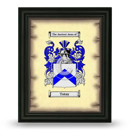 Totay Coat of Arms Framed - Black