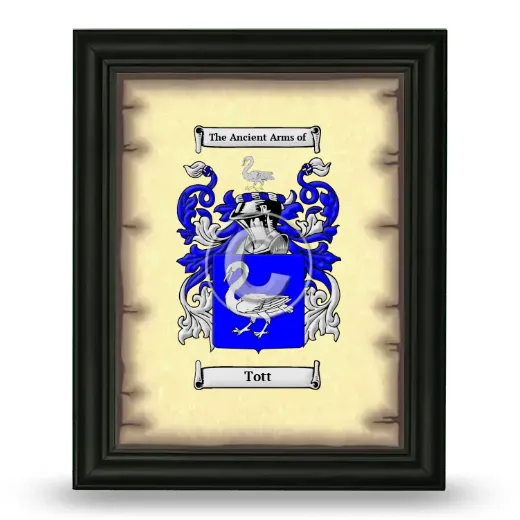 Tott Coat of Arms Framed - Black
