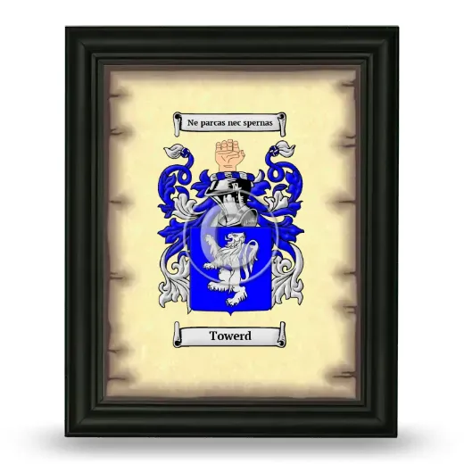 Towerd Coat of Arms Framed - Black