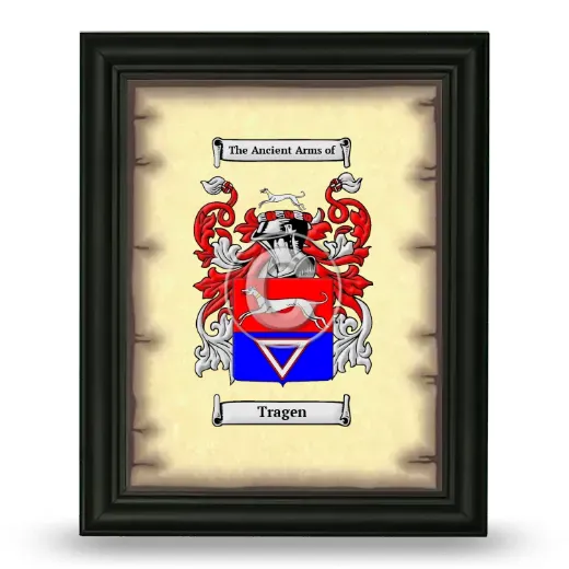 Tragen Coat of Arms Framed - Black